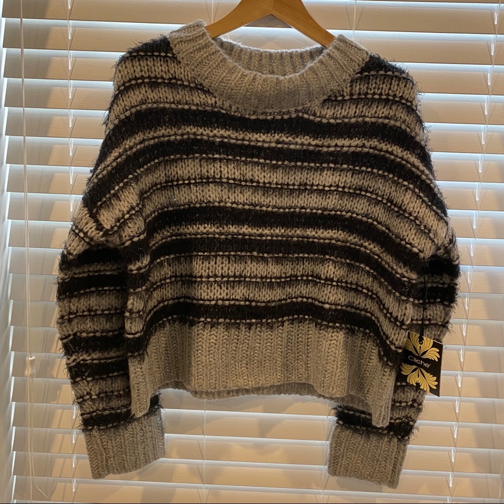 🏷🆕 Cliché black and grey large sweater